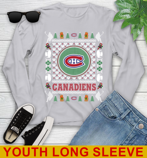 Montreal Canadiens Merry Christmas NHL Hockey Loyal Fan Youth Long Sleeve 5