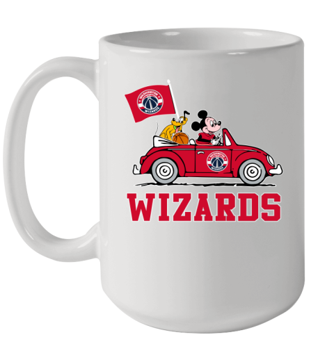 NBA Basketball Washington Wizards Pluto Mickey Driving Disney Shirt Ceramic Mug 15oz