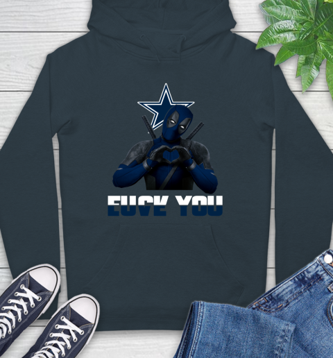 NHL Dallas Cowboys Deadpool Love You Fuck You Football Sports Hoodie 7