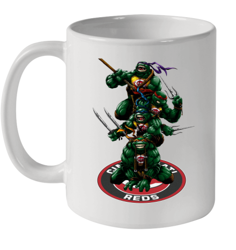 MLB Baseball Cincinnati Reds Teenage Mutant Ninja Turtles Shirt Ceramic Mug 11oz