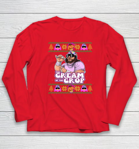 Macho The Cream of The Crop,Wrestling Ugly Christmas Long Sleeve T-Shirt 6