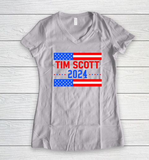 Tim Scott 2024 For President Women's V-Neck T-Shirt