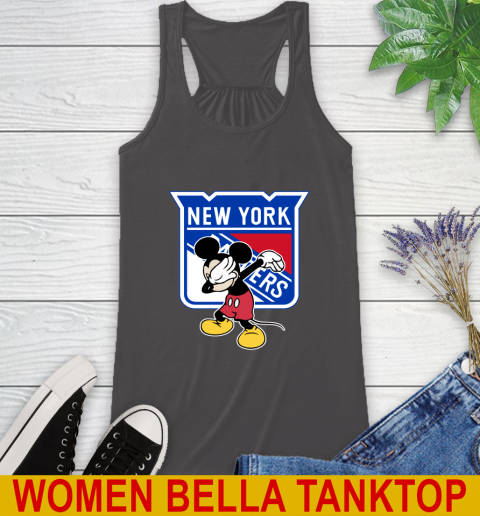 New York Rangers NHL Hockey Dabbing Mickey Disney Sports Racerback Tank 12