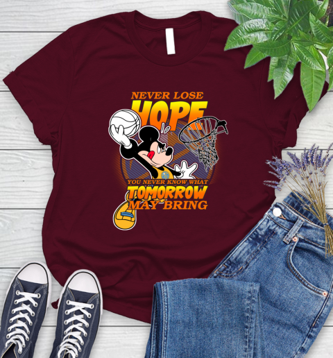 Denver Nuggets NBA Basketball Mickey Disney Never Lose Hope Women's T-Shirt 7
