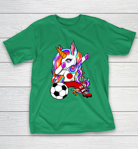 Dabbing Unicorn Japan Soccer Fans Jersey Japanese Football T-Shirt 19