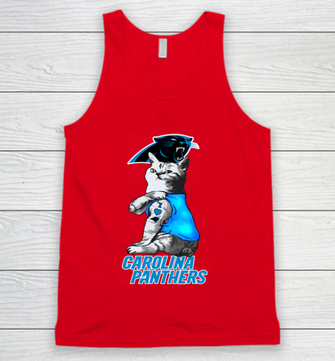 NFL Football My Cat Loves Carolina Panthers Tank Top 5