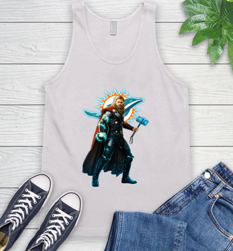 NFL Thor Avengers Endgame Football Miami Dolphins Tank Top