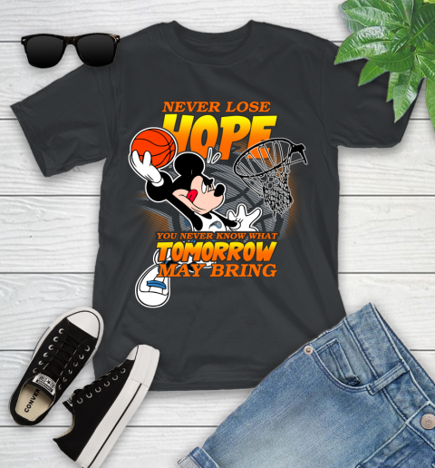 Orlando Magic NBA Basketball Mickey Disney Never Lose Hope Youth T-Shirt