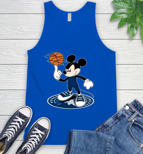 NBA Basketball Minnesota Timberwolves Cheerful Mickey Disney Shirt Tank Top 5