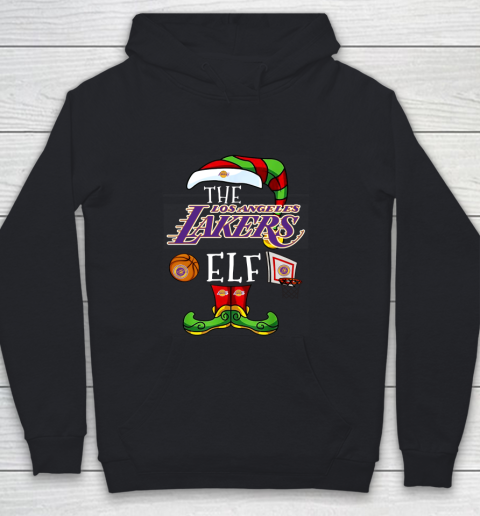 Los Angeles Lakers Christmas ELF Funny NBA Youth Hoodie