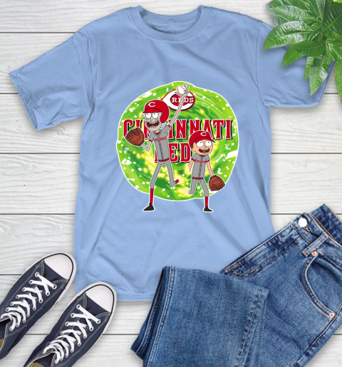 MLB Cincinnati Reds Rick And Morty Baseball Sports T-Shirt 11