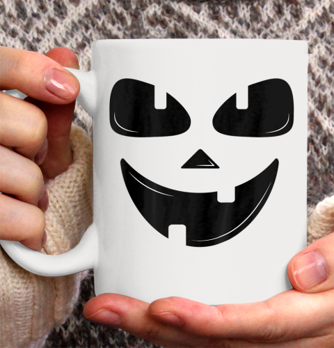 Minimalist Halloween Pumpkin Costume Ceramic Mug 11oz