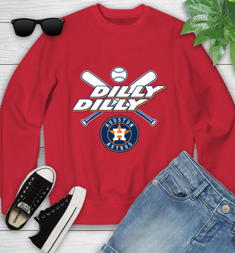MLB Houston Astros Dilly Dilly Baseball Sports Youth Sweatshirt 9