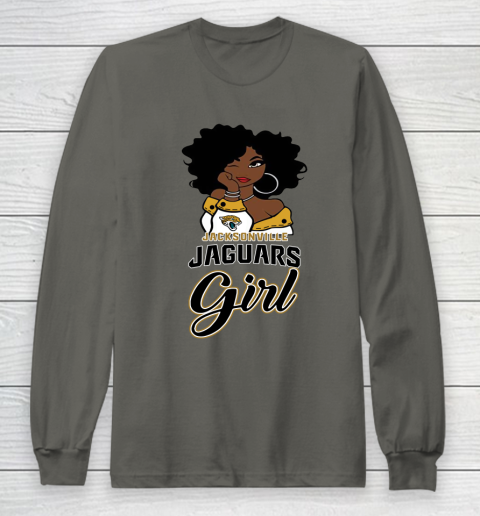 Jacksonville Jaguars Girl NFL Long Sleeve T-Shirt 8