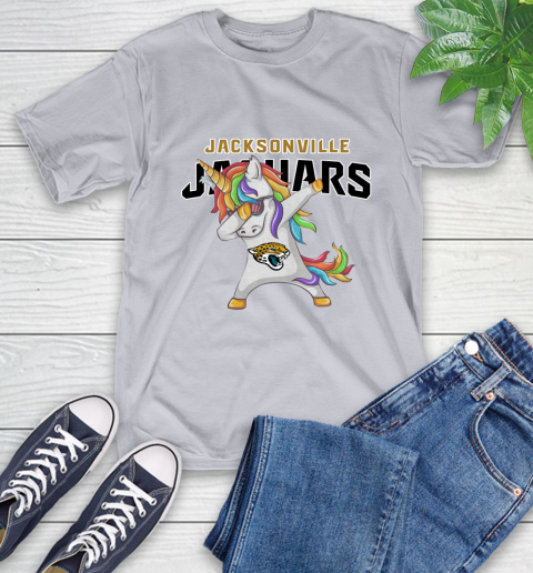 Jacksonville Jaguars NFL Football Funny Unicorn Dabbing Sports T-Shirt 6