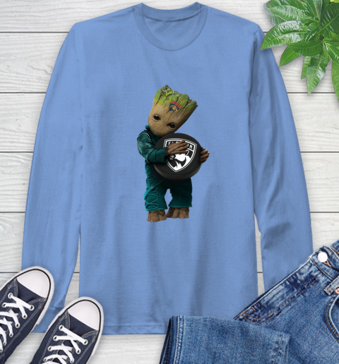 NHL Groot Guardians Of The Galaxy Hockey Sports Florida Panthers Long Sleeve T-Shirt 11