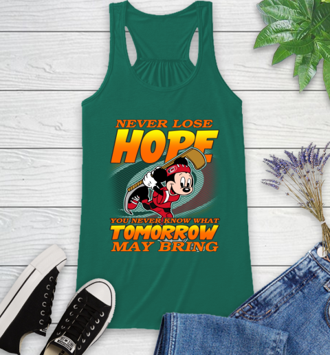 Carolina Hurricanes NHL Hockey ootball Mickey Disney Never Lose Hope Racerback Tank 6