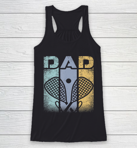 Father gift shirt Vintage Retro color Dad Racquetball Player man lovers sports T Shirt Racerback Tank