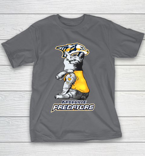 NHL My Cat Loves Nashville Predators Hockey Youth T-Shirt 5