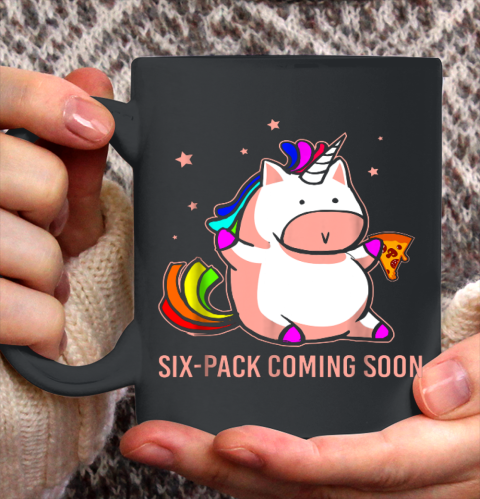 Unicorn Six Pack Funny Cute Shirt Coming Soon Fat Unicorn Ceramic Mug 11oz