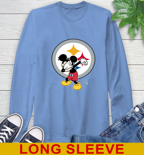 Pittsburgh Steelers NFL Football Dabbing Mickey Disney Sports Long Sleeve T-Shirt 11