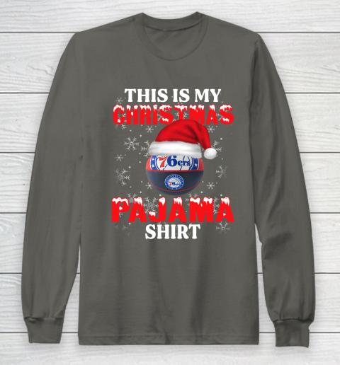 Philadelphia 76ers This Is My Christmas Pajama Shirt NBA Long Sleeve T-Shirt 6 Philadelphia 76ers This Is My Christmas Pajama Shirt NBA Long Sleeve T-Shirt - Image 6