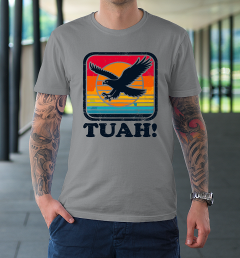 Funny Hawk Tuah Tush Camping Hiking Sarcastic T-Shirt 3