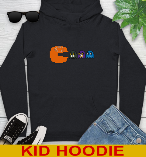 Chicago Bears NFL Football Pac Man Champion Youth Hoodie 2