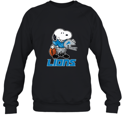 Snoopy A Strong And Proud Detroit Lions Player NFL Sweatshirt