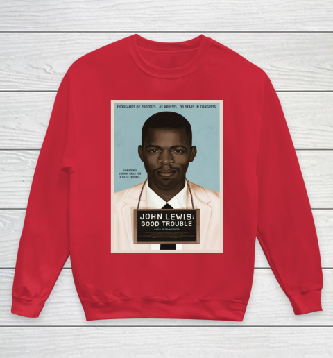 Good Trouble John Lewis Youth Sweatshirt 9