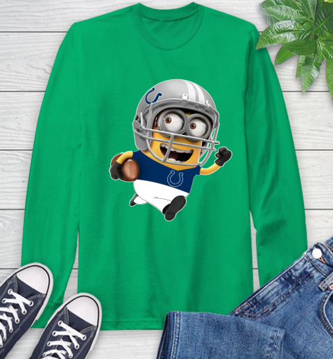 NFL Indianapolis Colts Minions Disney Football Sports Long Sleeve T-Shirt 7
