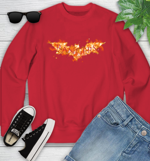 NHL New York Rangers Batman Logo DC Hockey Sports Shirts Youth Sweatshirt 8
