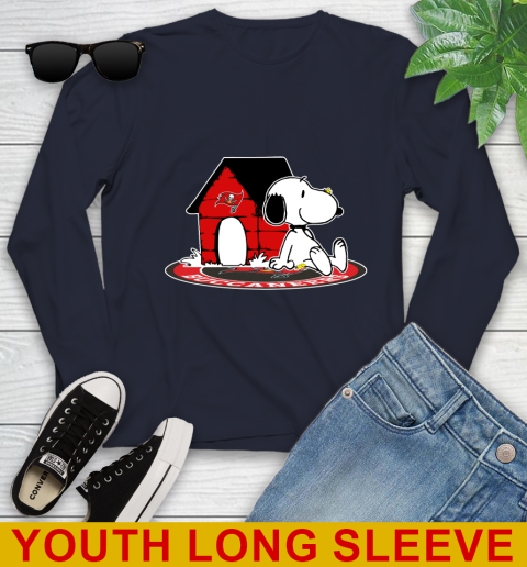 NFL Football Tampa Bay Buccaneers Snoopy The Peanuts Movie Shirt Youth Long Sleeve 3