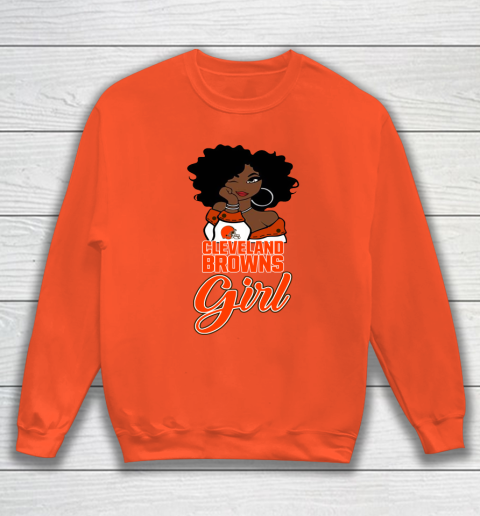 Cleveland Browns Girl NFL Sweatshirt 4