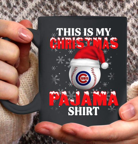 Chicago Cubs This Is My Christmas Pajama Shirt MLB Ceramic Mug 11oz