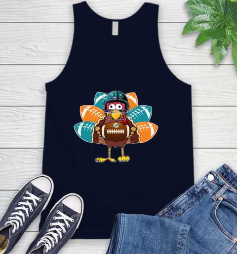 Miami Dolphins Turkey Thanksgiving Day Tank Top 3