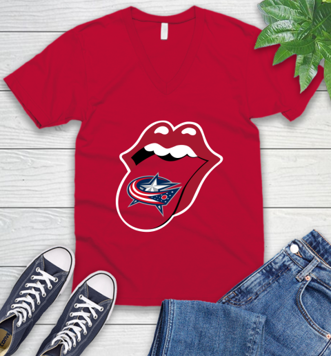 Columbus Blue Jackets NHL Hockey Lips I Root For My Team Adoring Fan 55