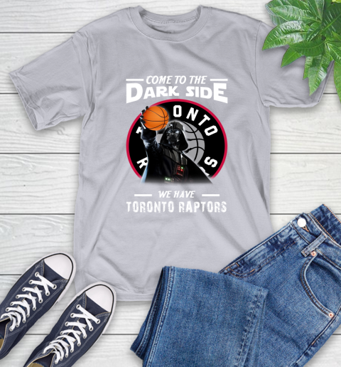 NBA Come To The Dark Side We Have Toronto Raptors Star Wars Darth Vader Basketball T-Shirt 6