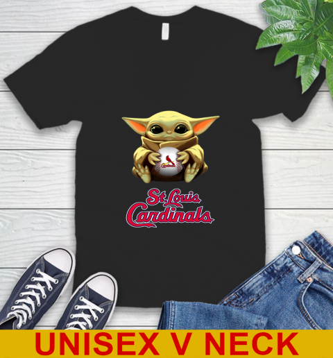 MLB Baseball St.Louis Cardinals Star Wars Baby Yoda Shirt 50
