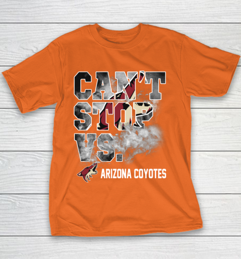 NHL Arizona Coyotes Hockey Can't Stop Vs Youth T-Shirt 4
