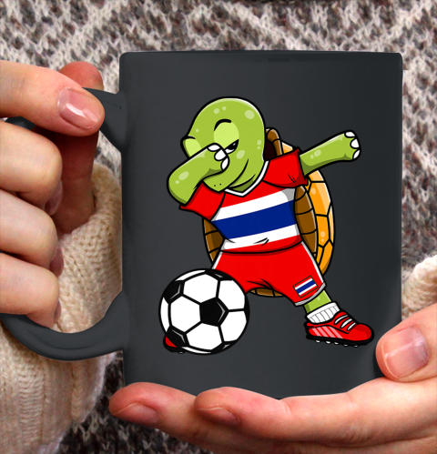 Dabbing Turtle Thailand Soccer Fans Jersey Thai Football Ceramic Mug 11oz