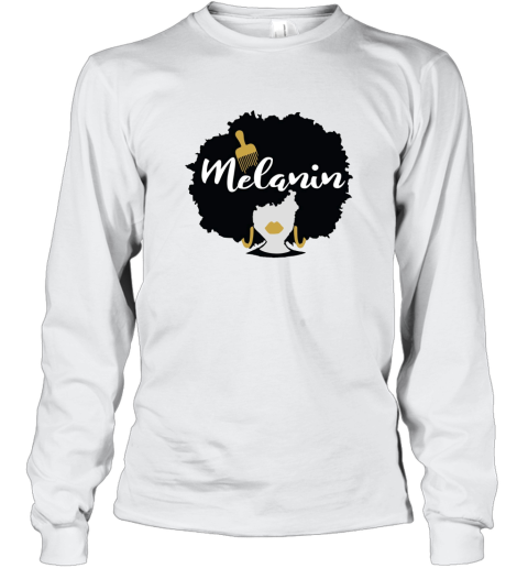 Afro Hair Shirt Melanin Queen Natural Hair Shirt Gift ANZ Long Sleeve T-Shirt