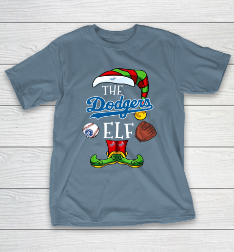 Los Angeles Dodgers Christmas ELF Funny MLB T-Shirt | Tee Sports