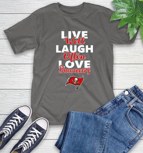 NFL Football Tampa Bay Buccaneers Live Well Laugh Often Love Shirt T-Shirt 11