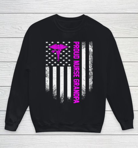 GrandFather gift shirt Vintage USA American Flag Proud Nurse Grandpa Distressed T Shirt Youth Sweatshirt