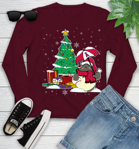 Los Angeles Angels MLB Baseball Cute Tonari No Totoro Christmas Sports Youth Long Sleeve 6