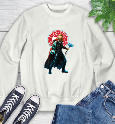 NBA Thor Avengers Endgame Basketball Atlanta Hawks Sweatshirt