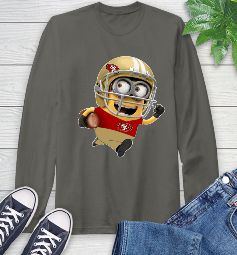 NFL San Francisco 49ers Minions Disney Football Sports Long Sleeve T-Shirt 8