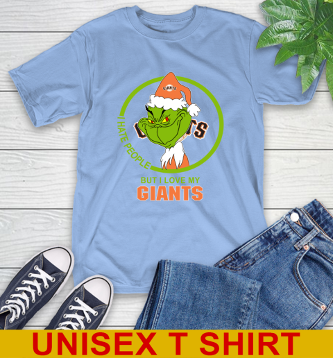 San Francisco Giants MLB Christmas Grinch I Hate People But I Love My Favorite Baseball Team T-Shirt 11