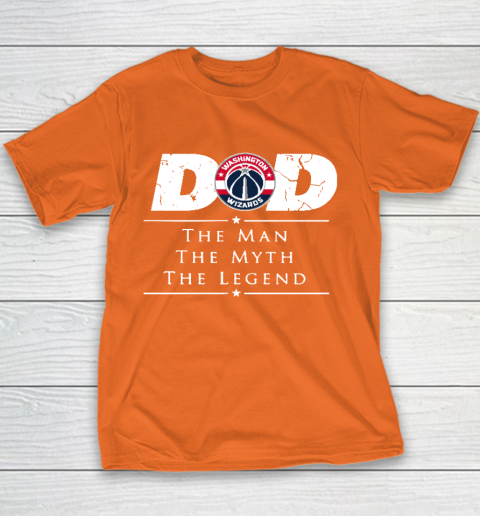Washington Wizards NBA Basketball Dad The Man The Myth The Legend Youth T-Shirt 4